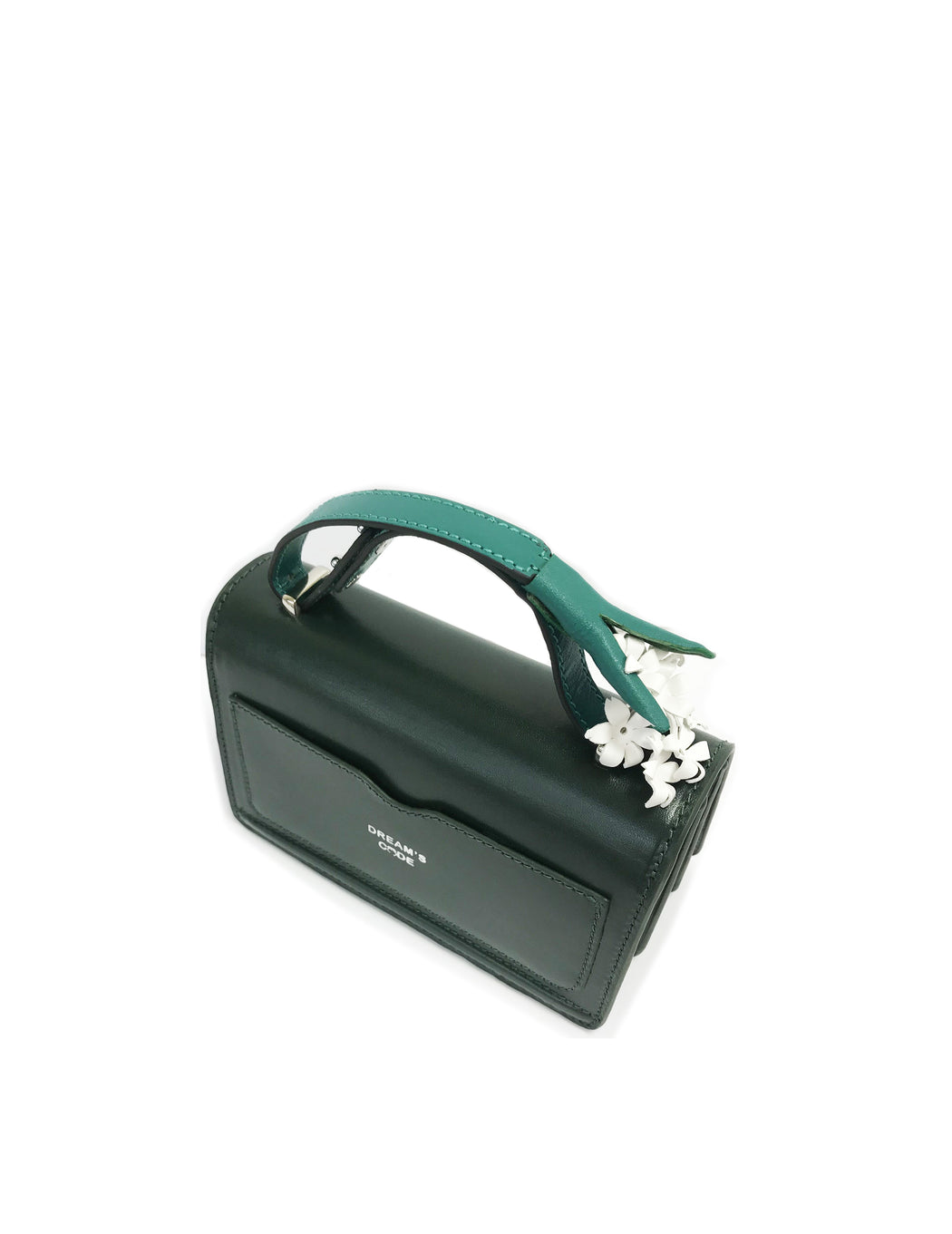 DARK GREEN HYACINTH clutch