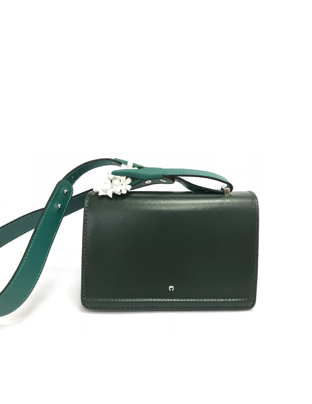 DARK GREEN HYACINTH clutch